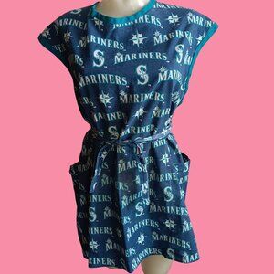 Vintage Seattle Mariners Baseball Women's Smock Apron Medium 1990's MLB
